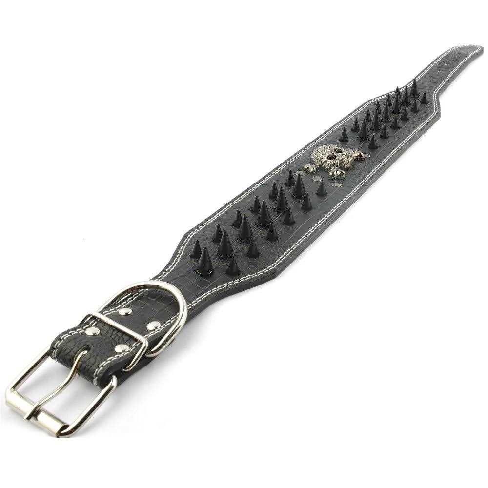 3 Inch Spiked Studded Leather Dog Collar Z380