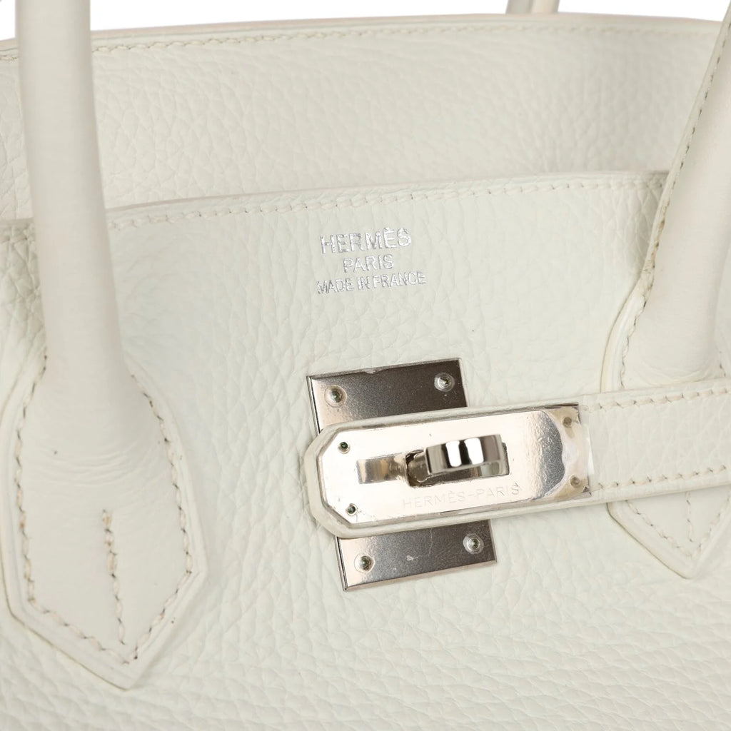White Togo Leather Handbag D406386