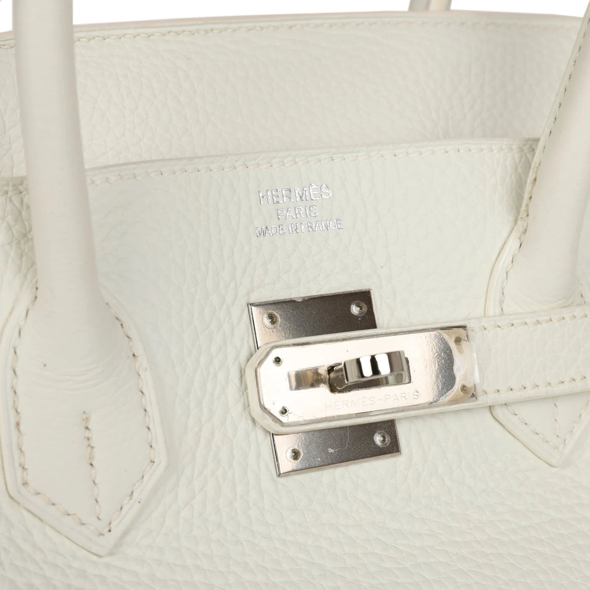 White Togo Leather Handbag D406386