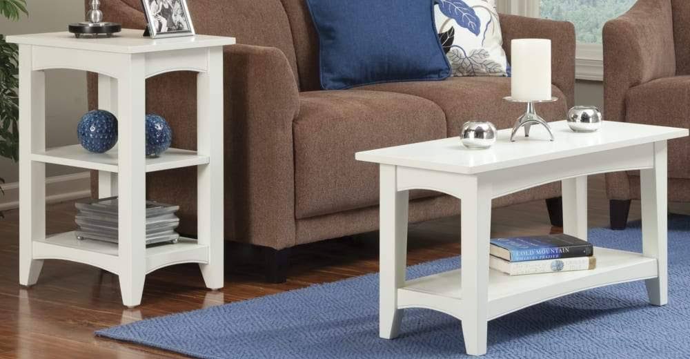 Cherry Shaker 2 Shelf End Table W29549