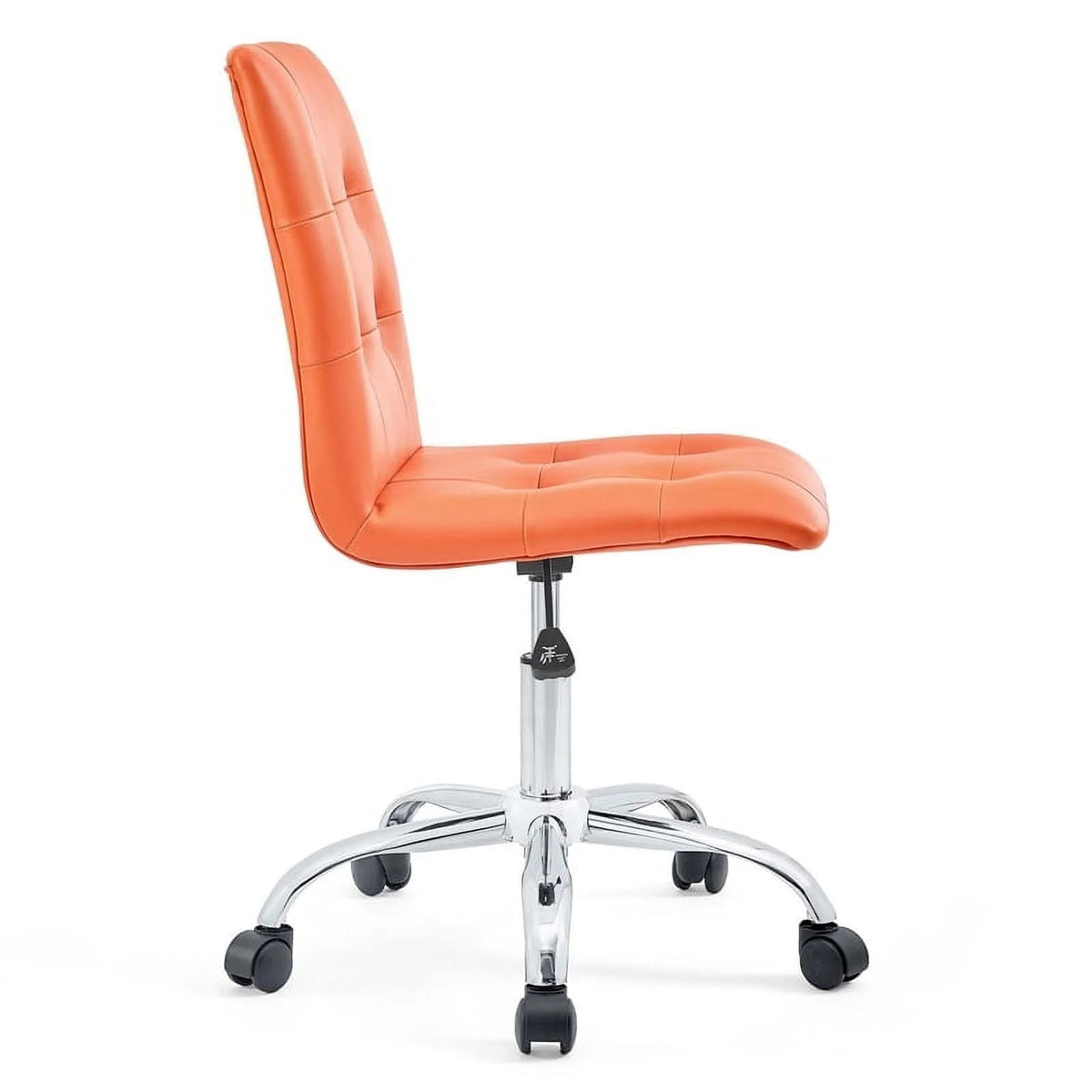 Orange Faux Leather Swivel Office Chair K78507