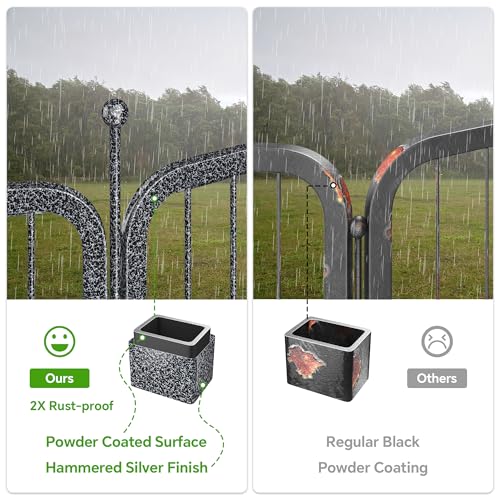 40" Height 8 Panels Portable Foldable Dog Playpen with Anti-Rust Coating K320