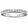 10K White Gold Diamond Wedding Band Size 7 X401499