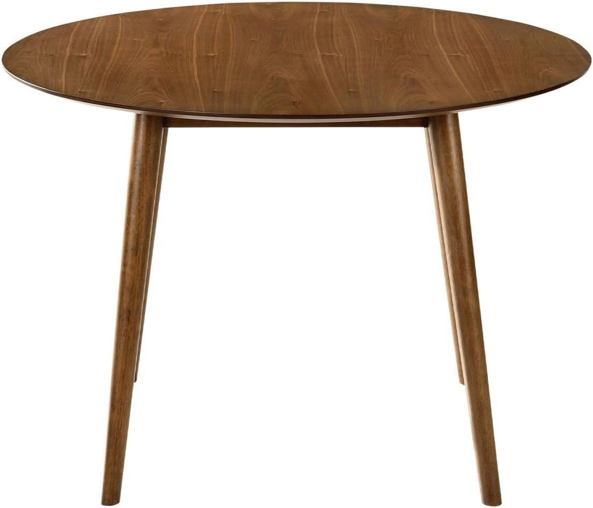 42" Round Walnut Wood Dining Table P1556