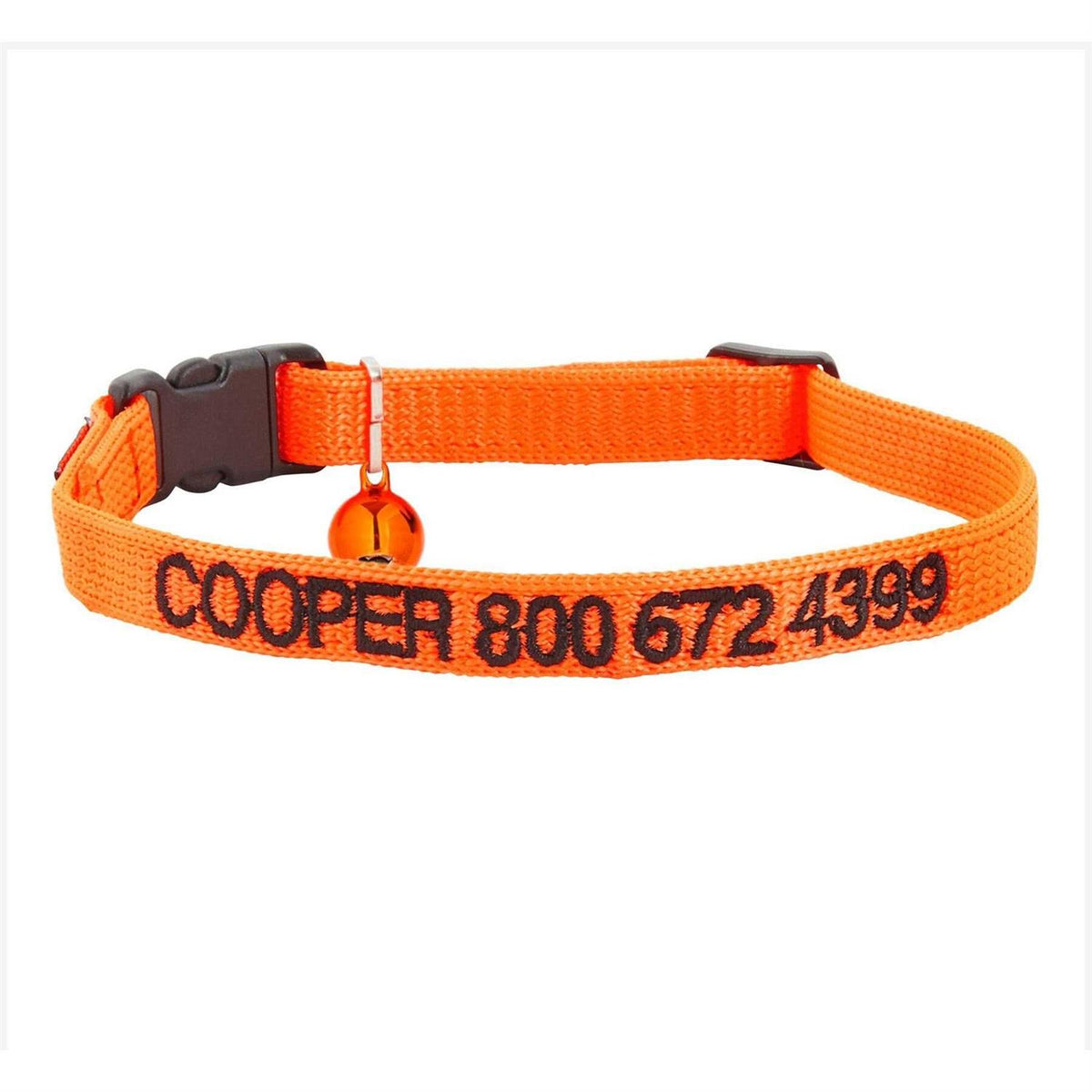 Nylon Personalized Breakaway Cat Collar with Bell J155641