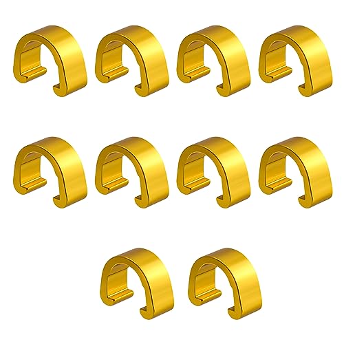 10 Pcs Aluminum Alloy Bike Cable C-clips Brake Derailleur Shifts Cable Clip Z413