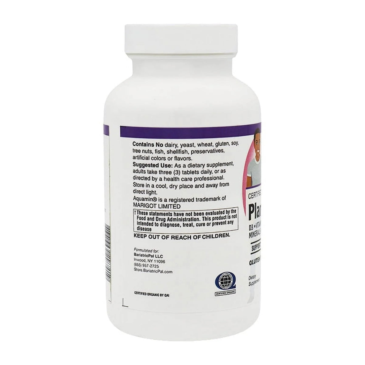 90 Tablets Algae Based Calcium 1,000 mg Tablets with Magnesium, D3, and K2 O829