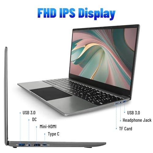 15.6" Laptop Computer with 16GB DDR4 512GB SSD and 1080P Full HD Display D697054