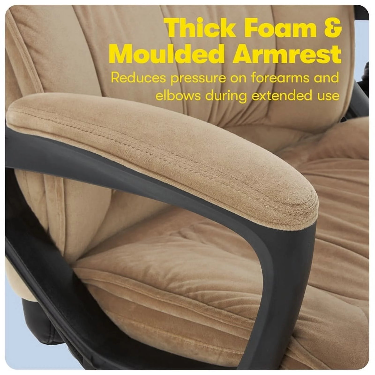 Velvet Microfiber Executive Office Chair W9407