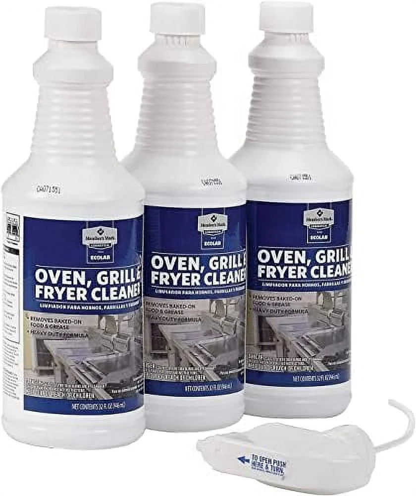 3 Pack Grill Oven And Fryer Cleaner 32 OZ B488882