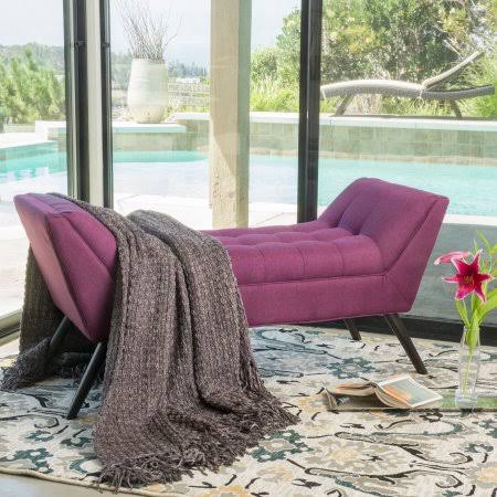 Deep Purple Fabric Bench G960
