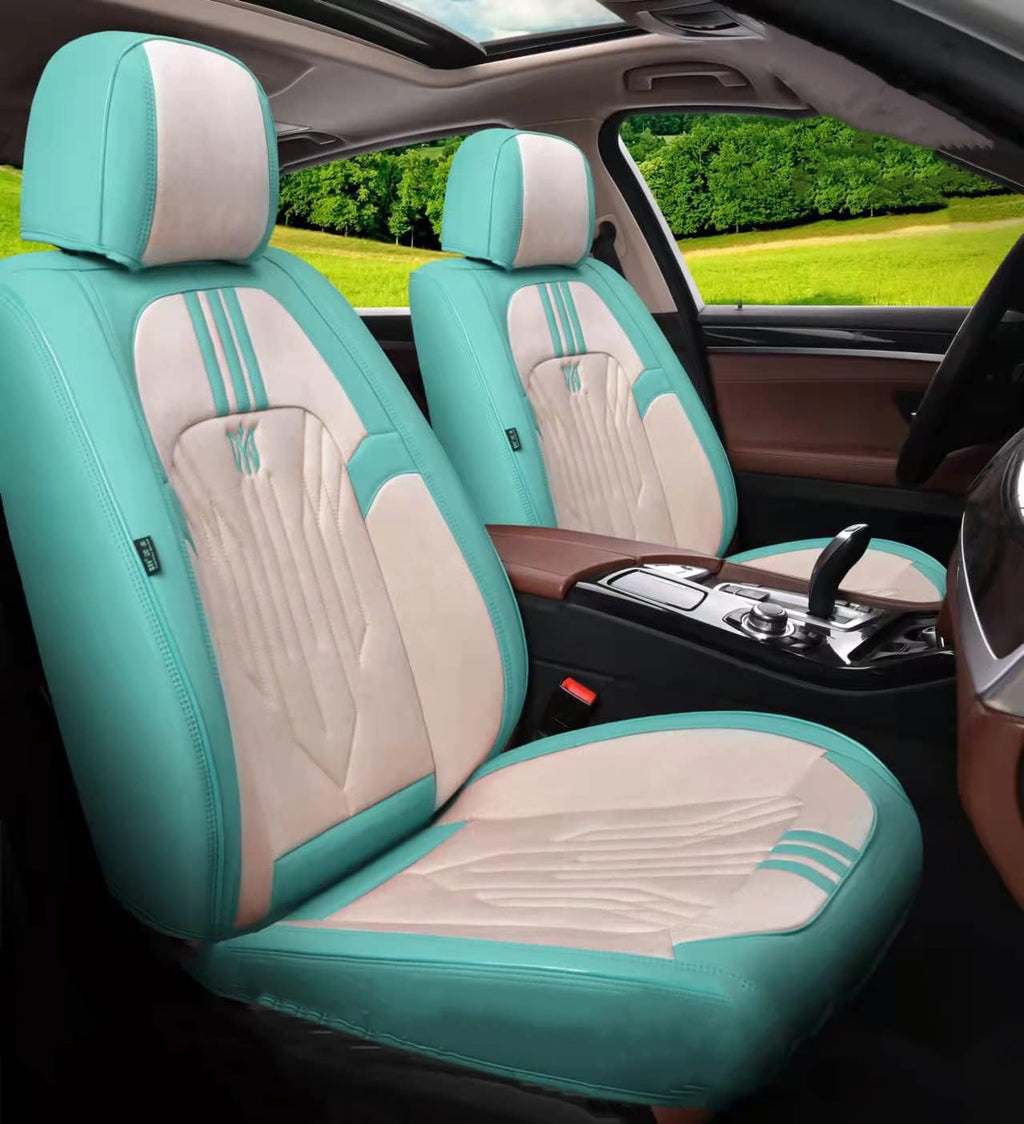 Black&Pink 5-Seater Full Set Universal Car Seat Covers J97708