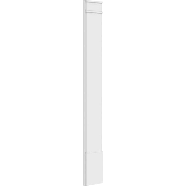 Smooth PVC Pilaster with Decorative Capital & Base (Pair) O69005
