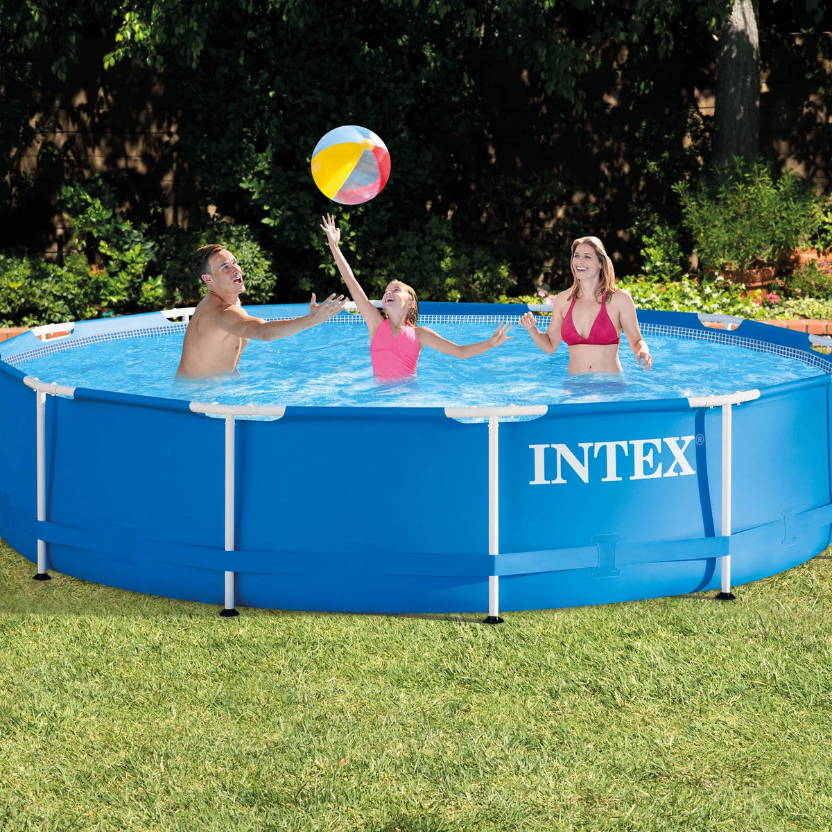 12'x30 Metal Frame Swimming Pool with Filter Pump Y9037