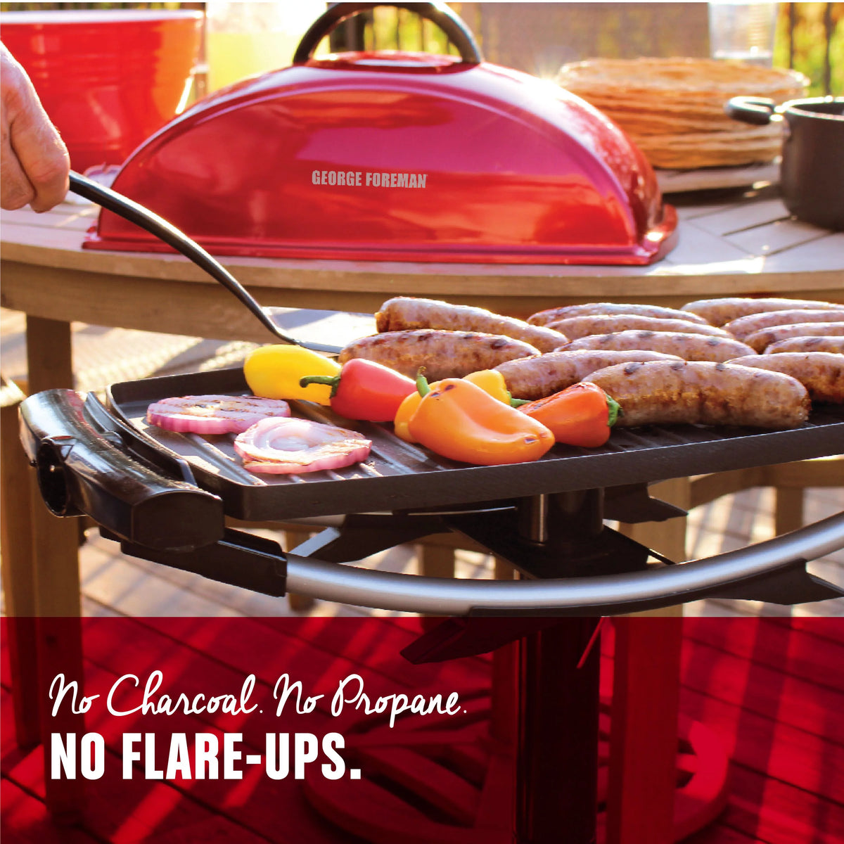 Red Electric Grill F5220