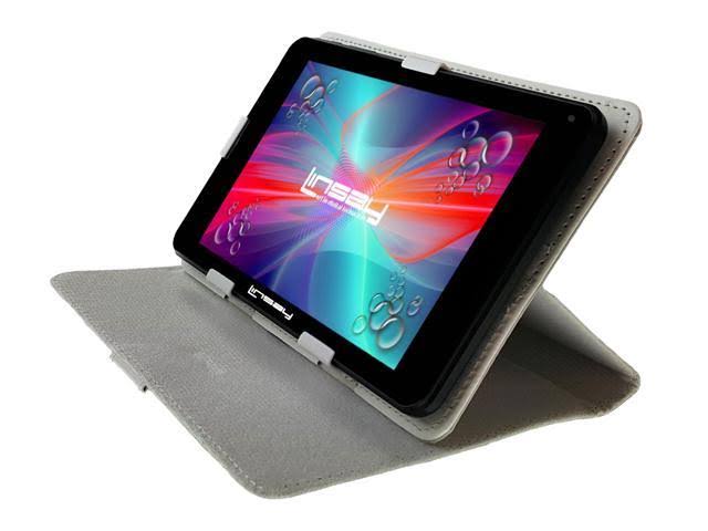 Tablet with Leather Protective Case S4958