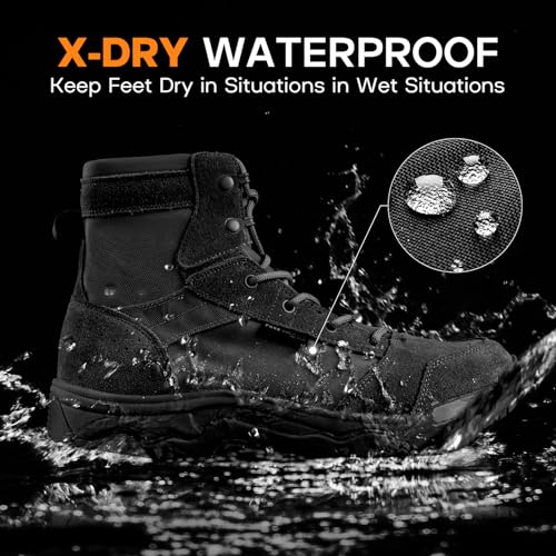 Men's Tactical Hiking Combat Work Boots 6 Inches T8066