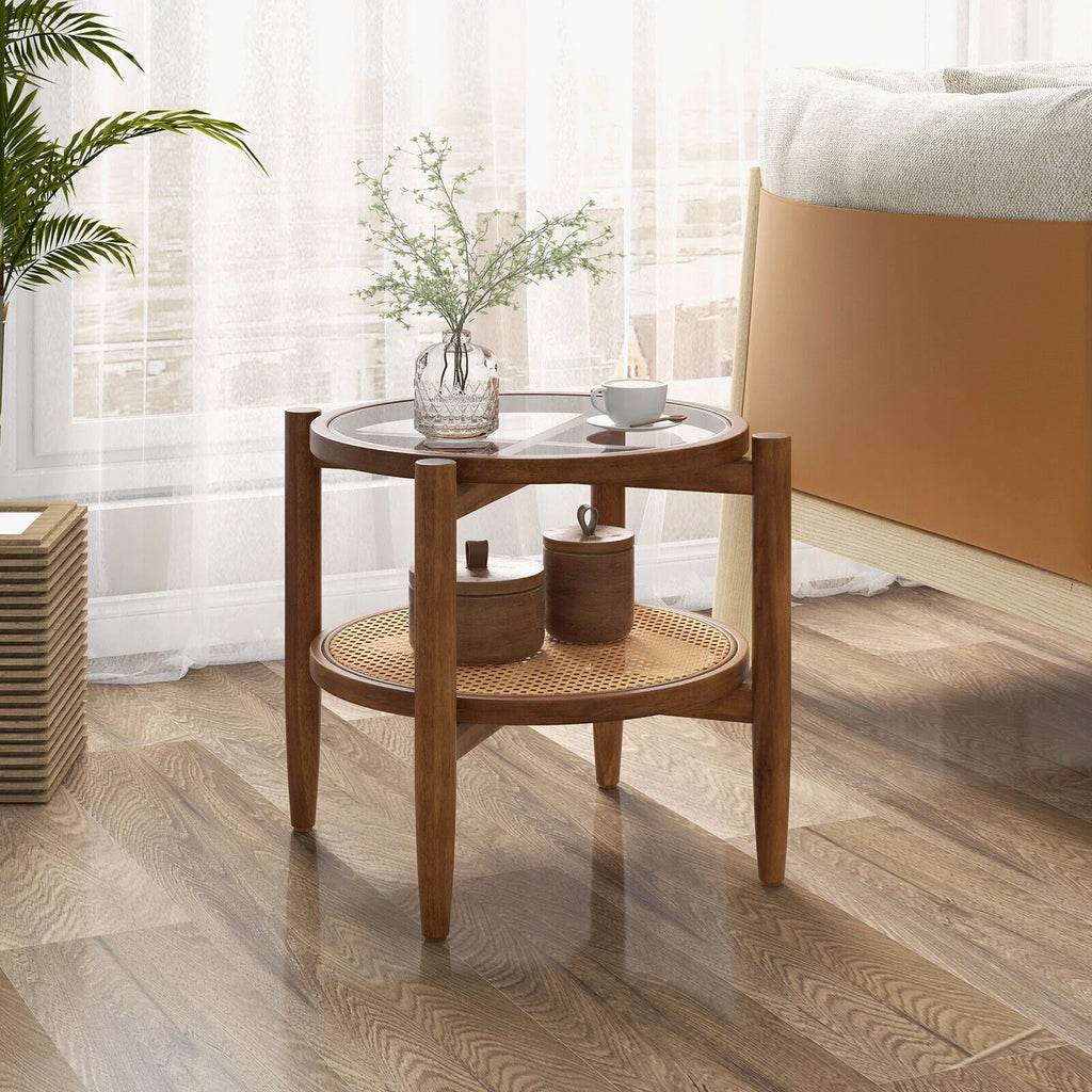 Set of 2 Storage Side Table V15838