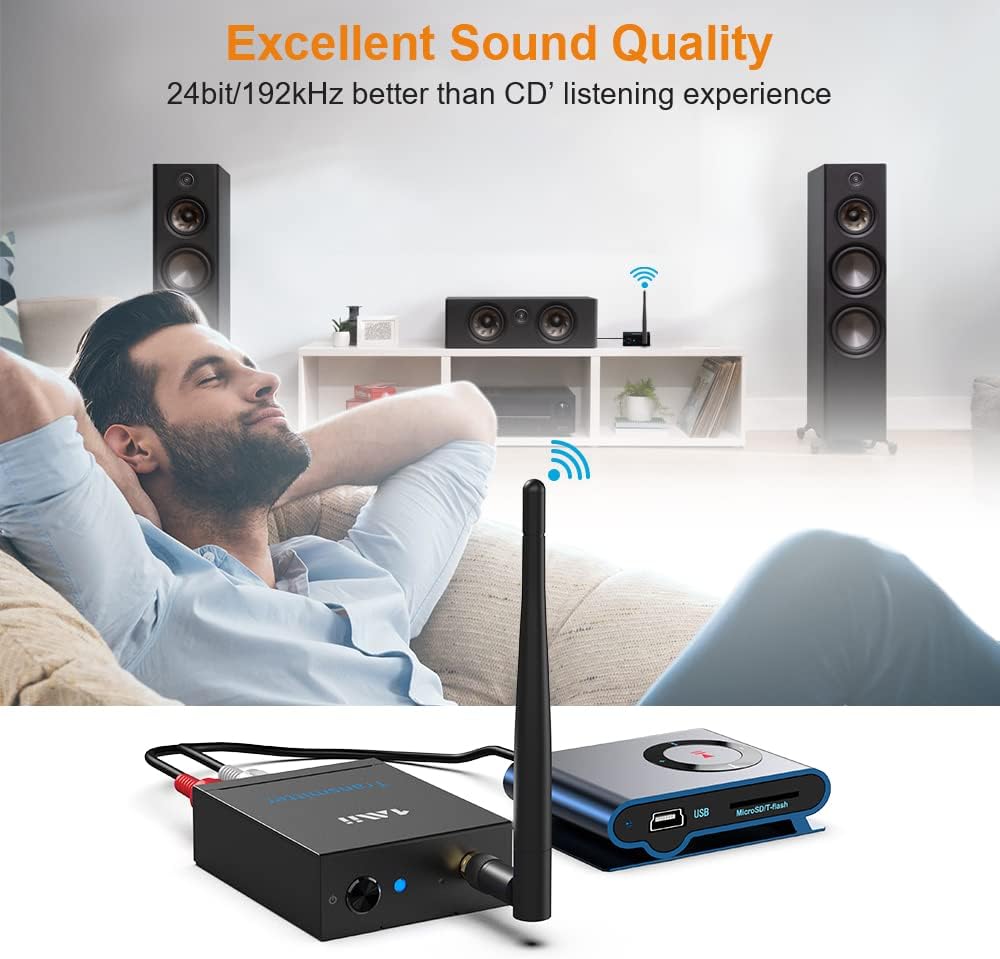 2.4GHz Wireless Audio Transmitter and Receiver E405