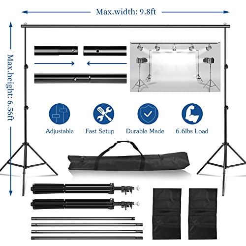 2x3m Adjustable Backdrop Stand with Carry Bag F23401