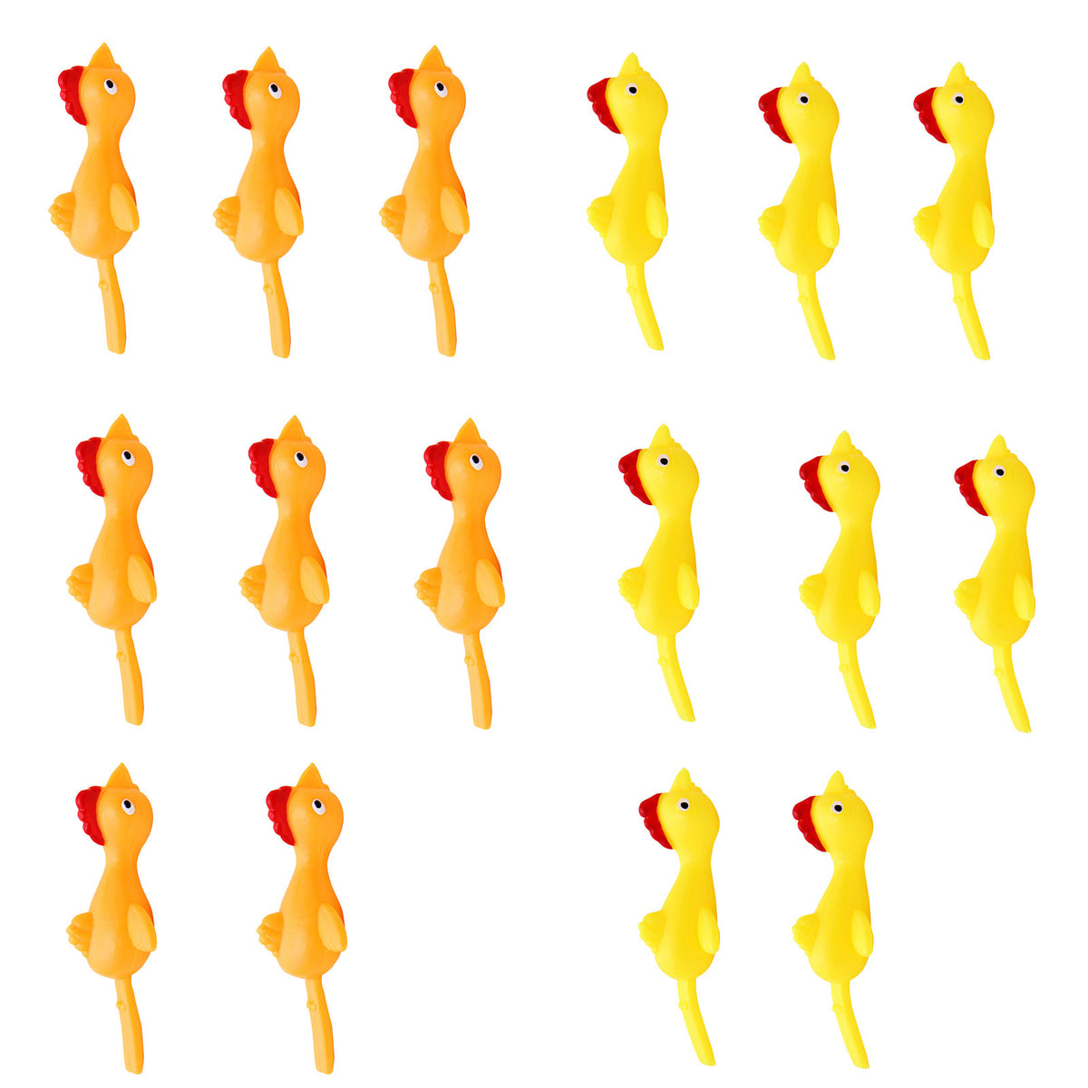16 PCS Rubber Chicken Flying Toy B84272