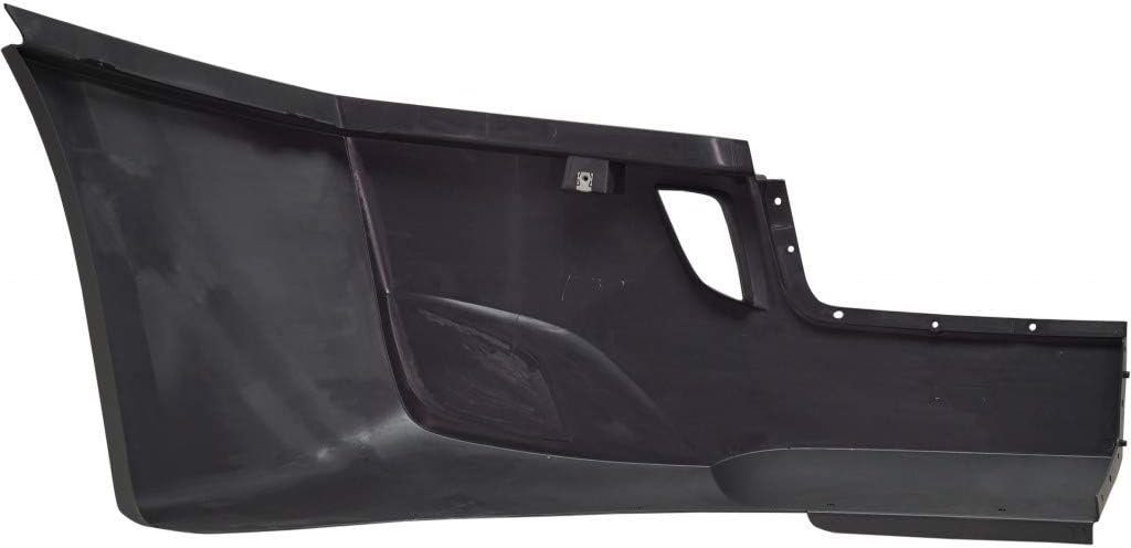 Painted Black and Silver Plastic Bumper End U718
