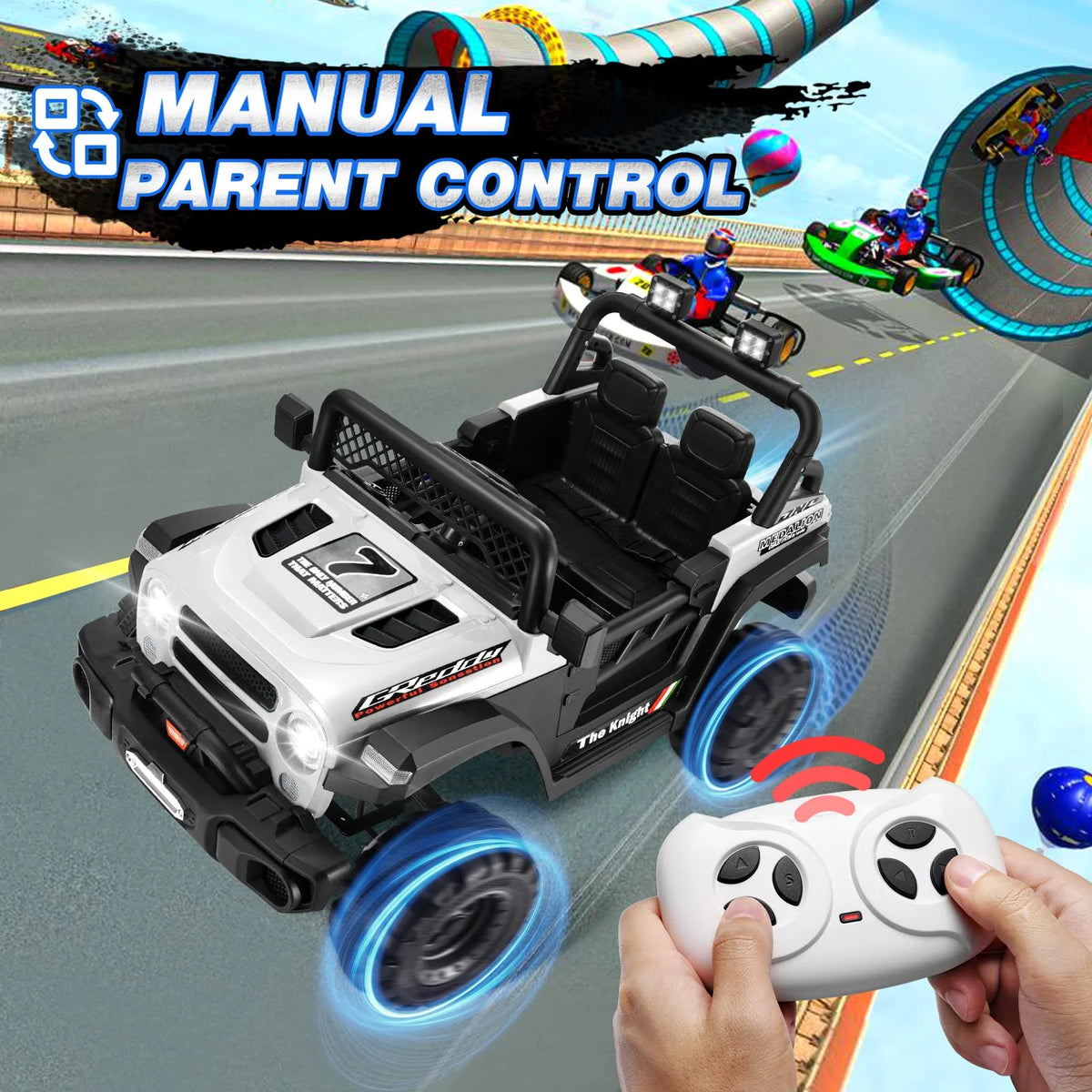 12 V Electric Ride on Truck Car with Parent Control C113655