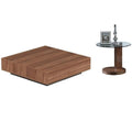 2-Piece Walnut Cocktail Table and Lamp Table Set G5891