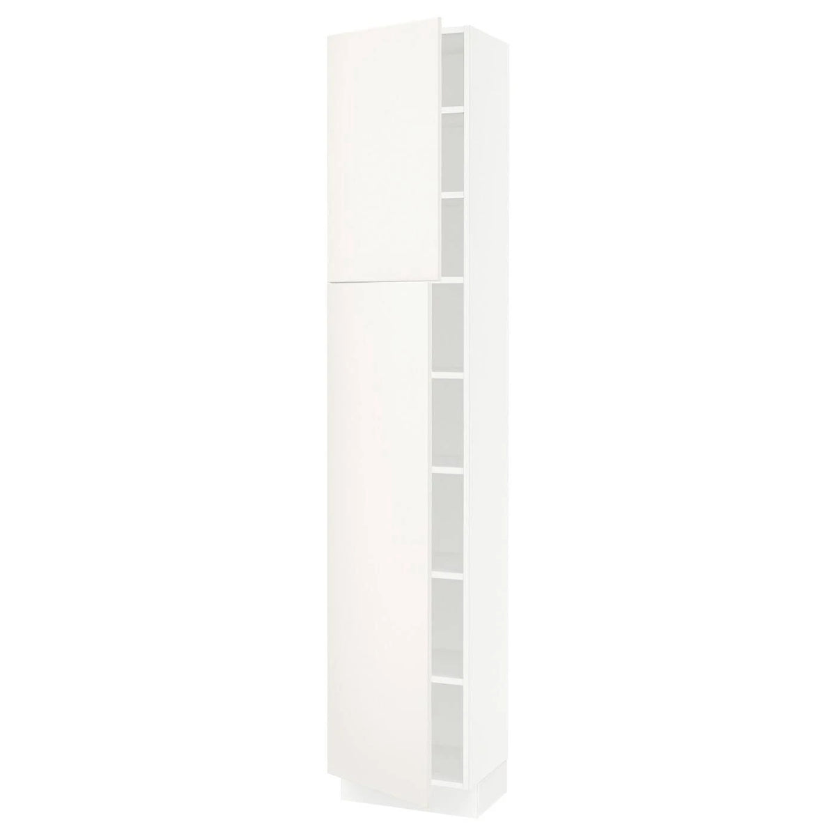 White High Cabinet with Shelves and 2 Doors Y2004