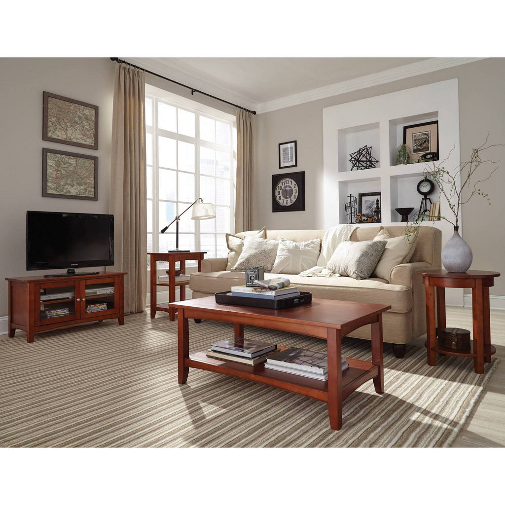 Cherry Shaker 2 Shelf End Table W29549
