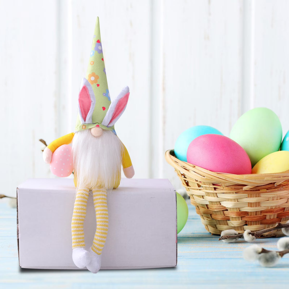 Jasmine Ornament Easter Bunny Carrot Doll Decoration 1PC N459