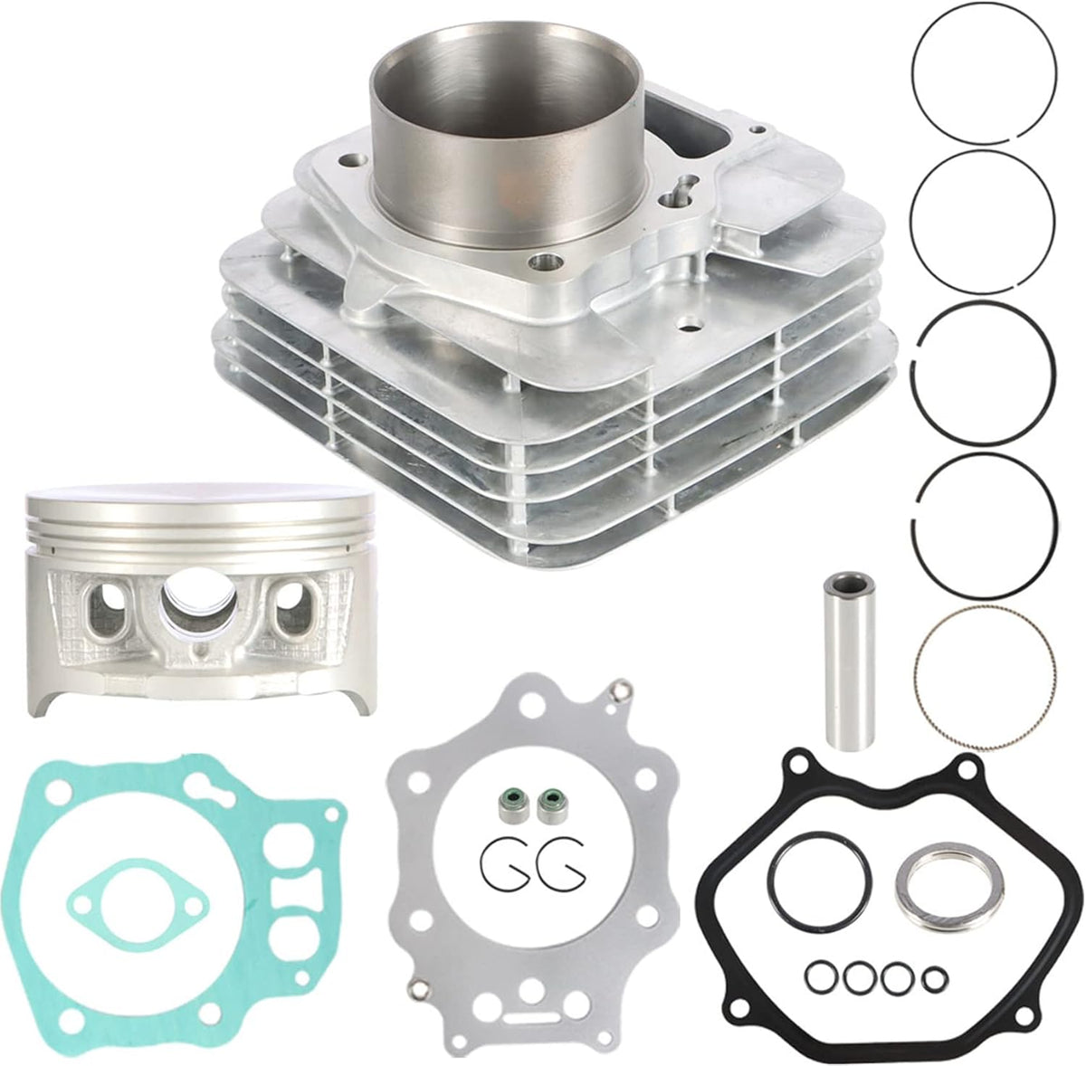 Top End Rebuild Kit Cylinder Piston Gaskets for Honda Foreman 450 W152860