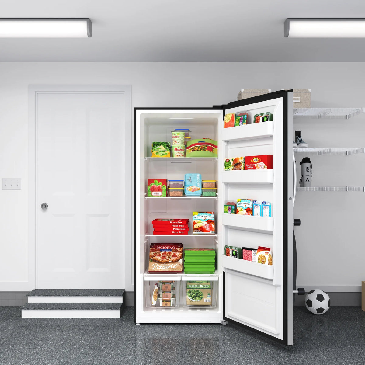 Convertible Refrigerator Freezer 21 cu. ft. Silver B107