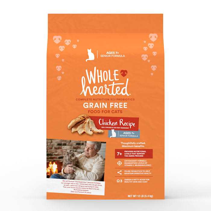 Grain Free Senior Chicken Recipe Dry Cat Food V62947