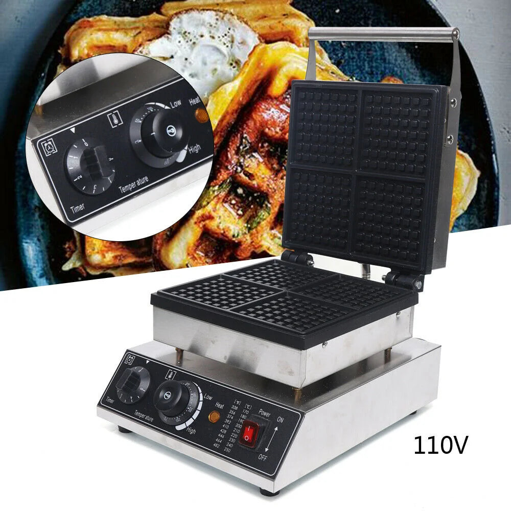 1750W Non-Stick Electric Waffle Maker U986768