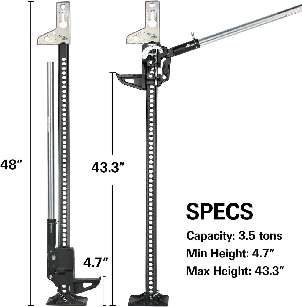 48 Off-Road High Lift Jack 3.5 Tons Capacity W16949