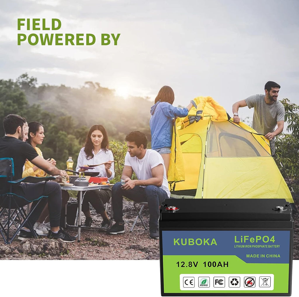 12V 100Ah Lithium LiFePO4 Rechargeable Battery with Built-in BMS B211