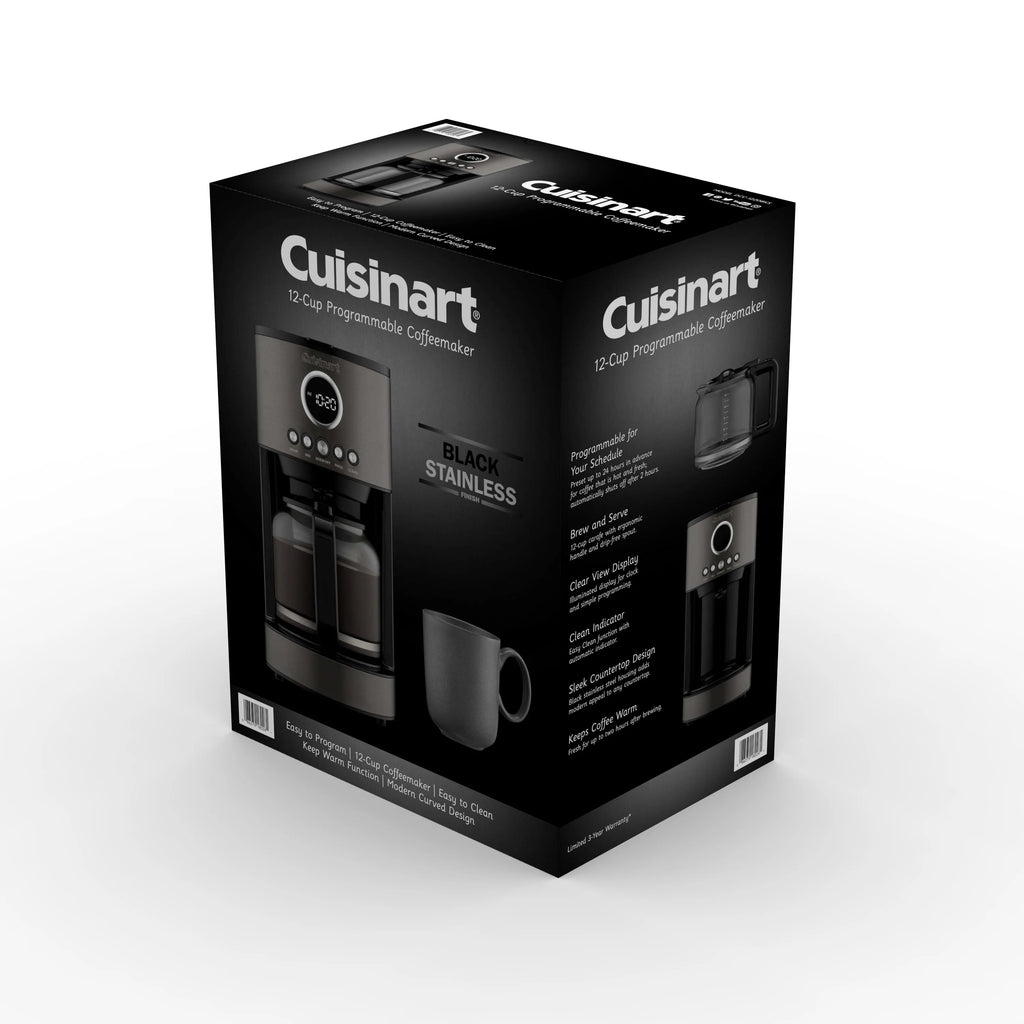 Stainless Steel Black 12 Cup Coffeemaker M7596