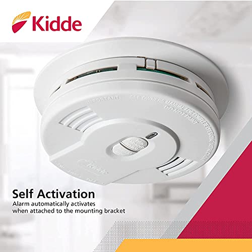 10-Year Battery Powered Smoke Detector with LED Warning Light J898