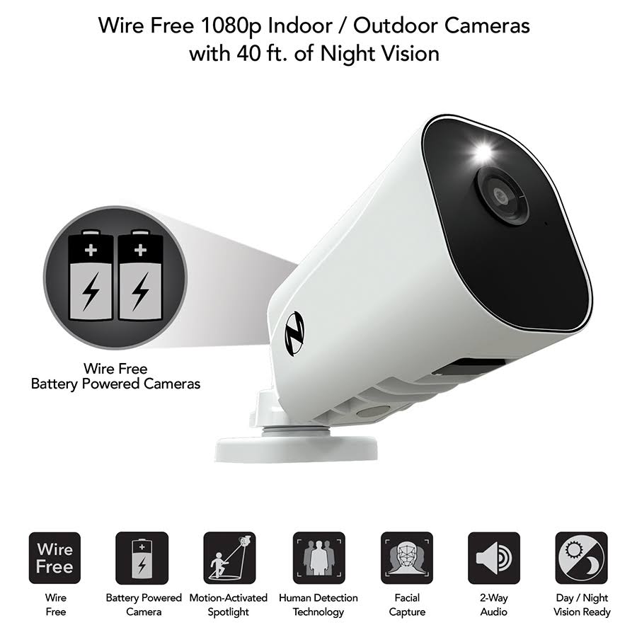 10-Channel NVR Security System with 3 Cameras Z737368