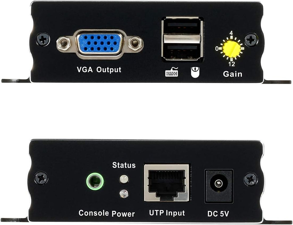 1080P 60Hz USB VGA KVM Extender Over Cat5e Cat6 Ethernet Cable J7701