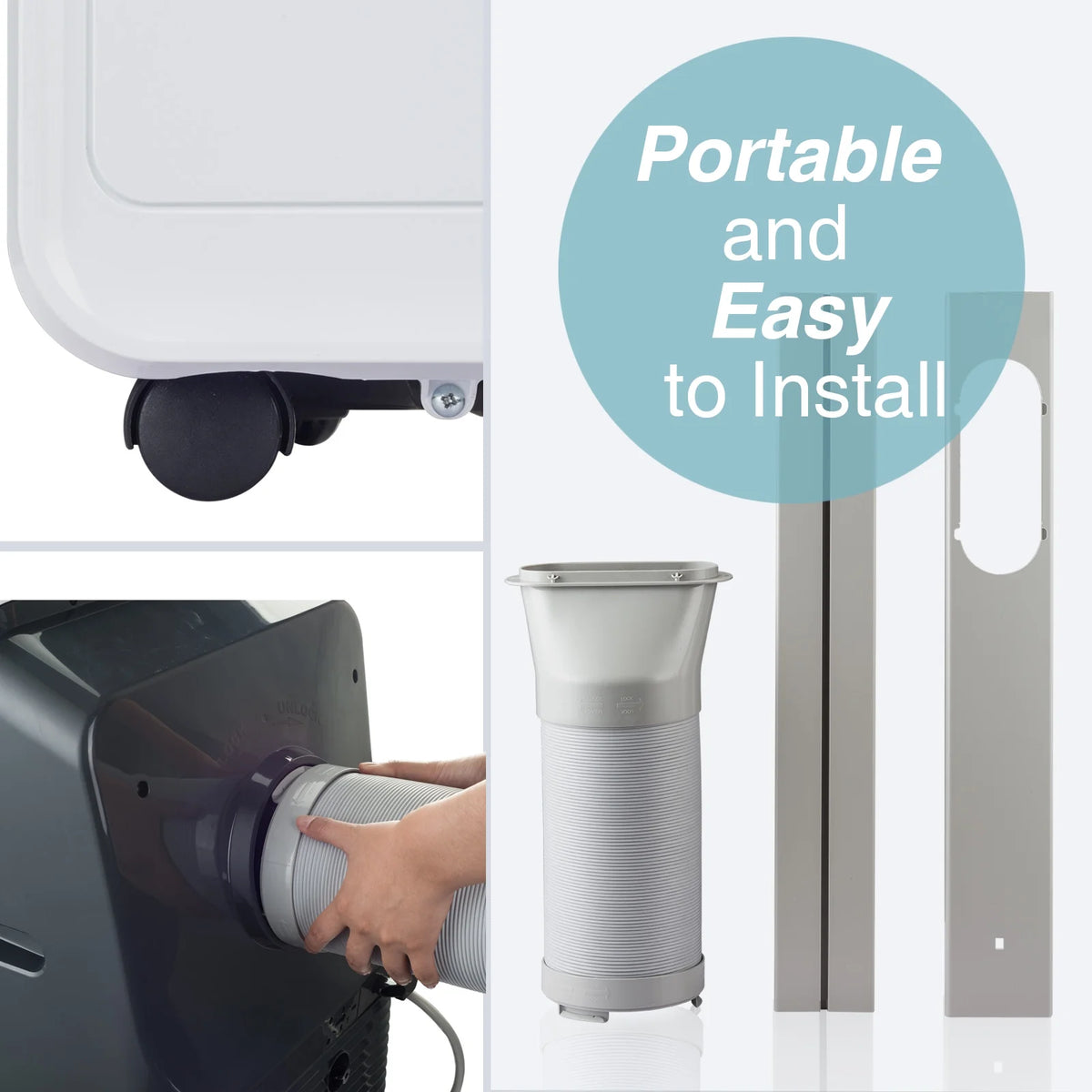 Smart Wifi Portable Air Conditioner 11,500 BTU 4 in 1 D497