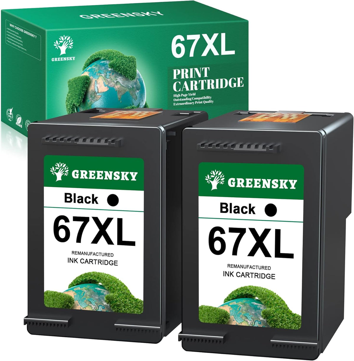 2 Black Remanufactured Ink Cartridge Pack of 2 Y231