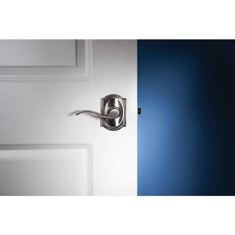 Satin Nickel Single Cylinder Keyed Entry Door Lever Set U33987