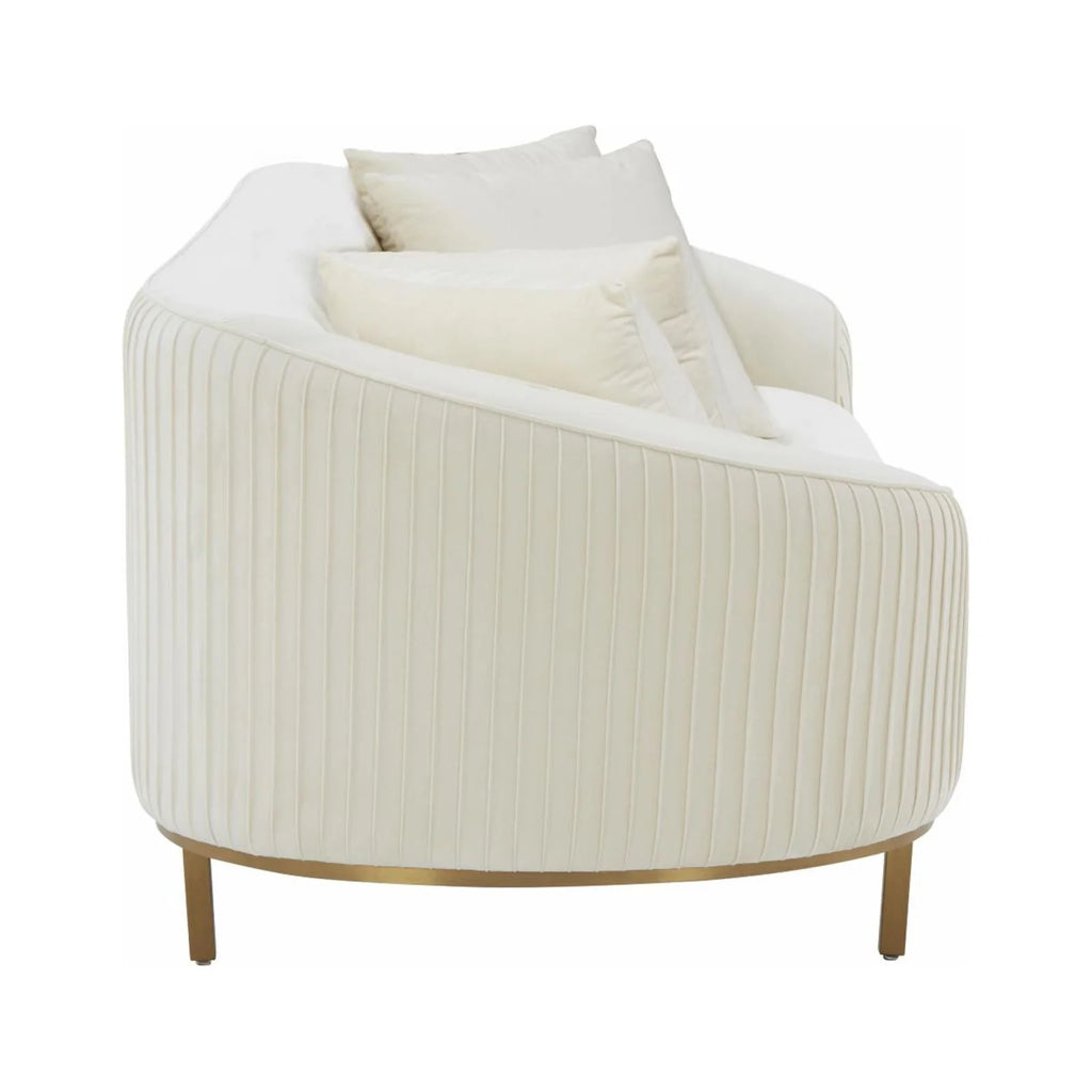 Pleated Velvet Sofa I475