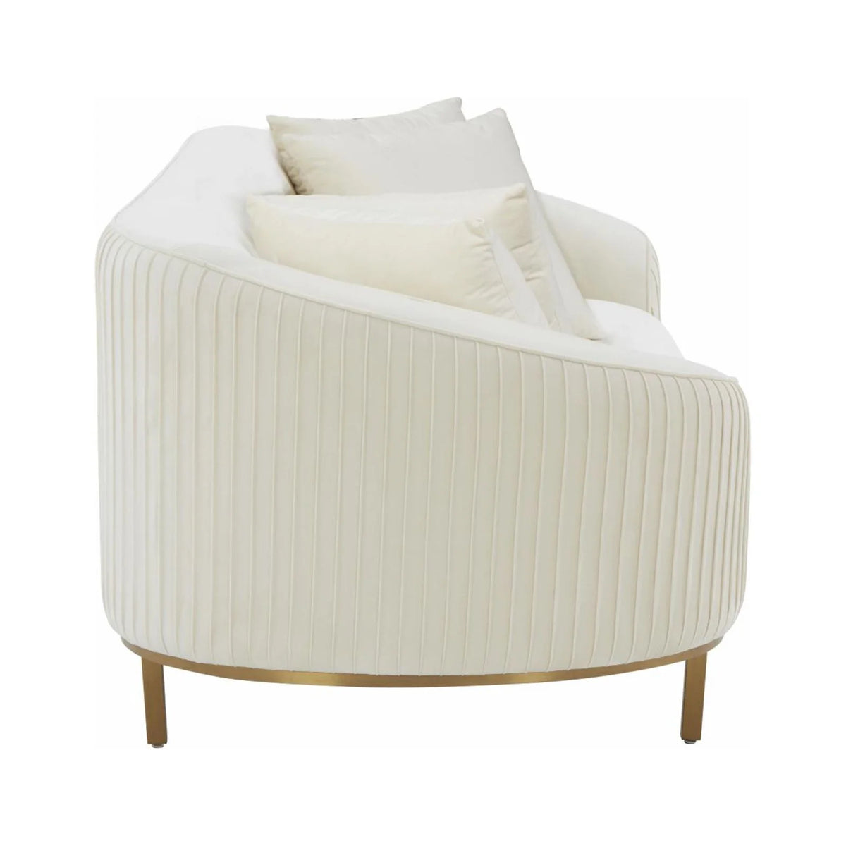 Pleated Velvet Sofa I475