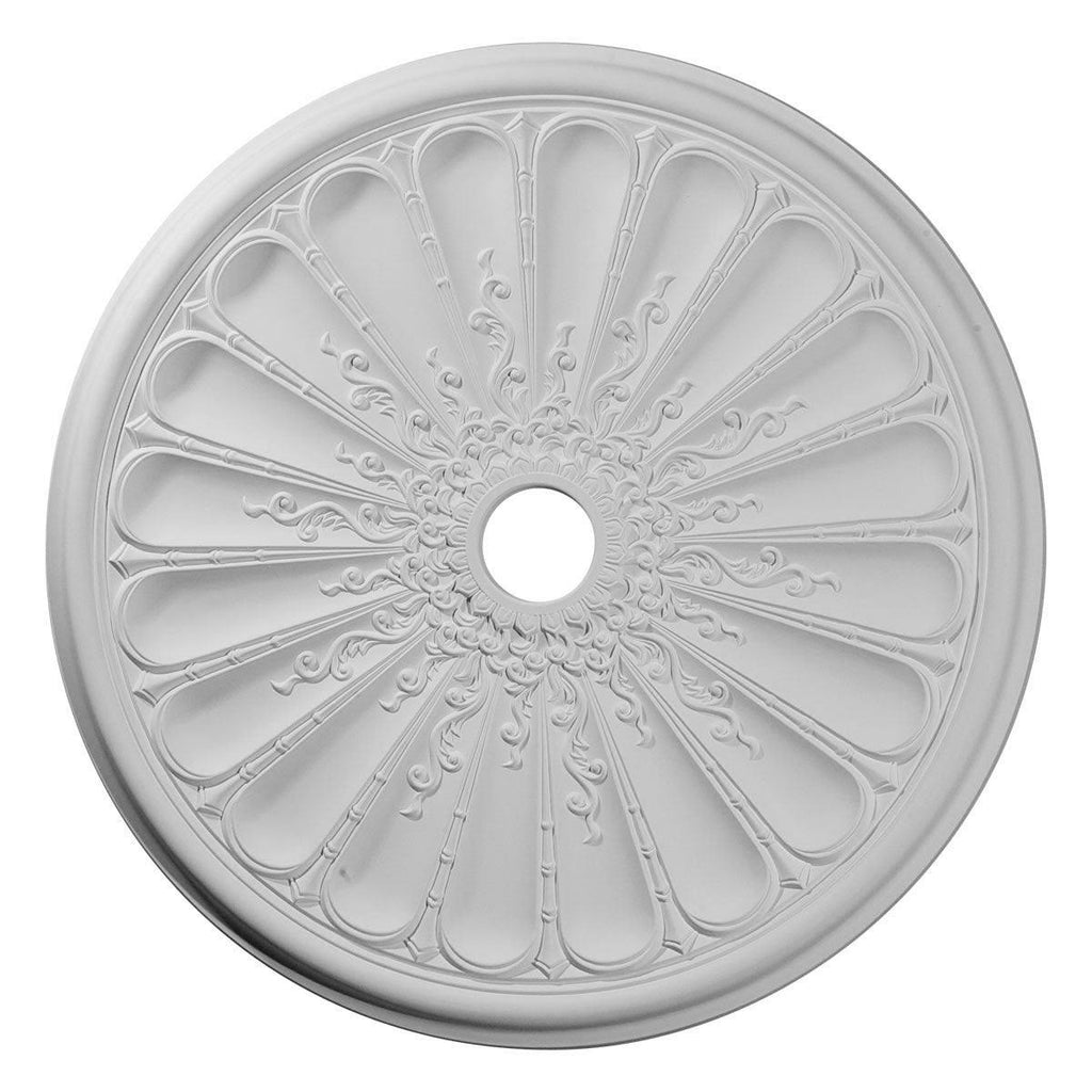 31 1/2x22OD x 3 5/8x22ID x 1 1/2x22P Hand-Painted Ceiling Medallion N33441