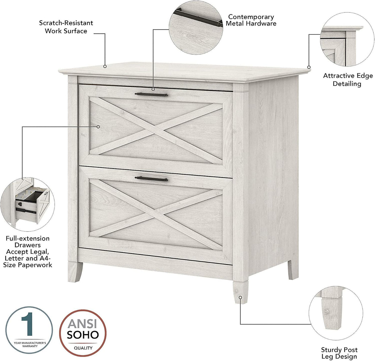 2 Drawer Lateral File Cabinet K50600