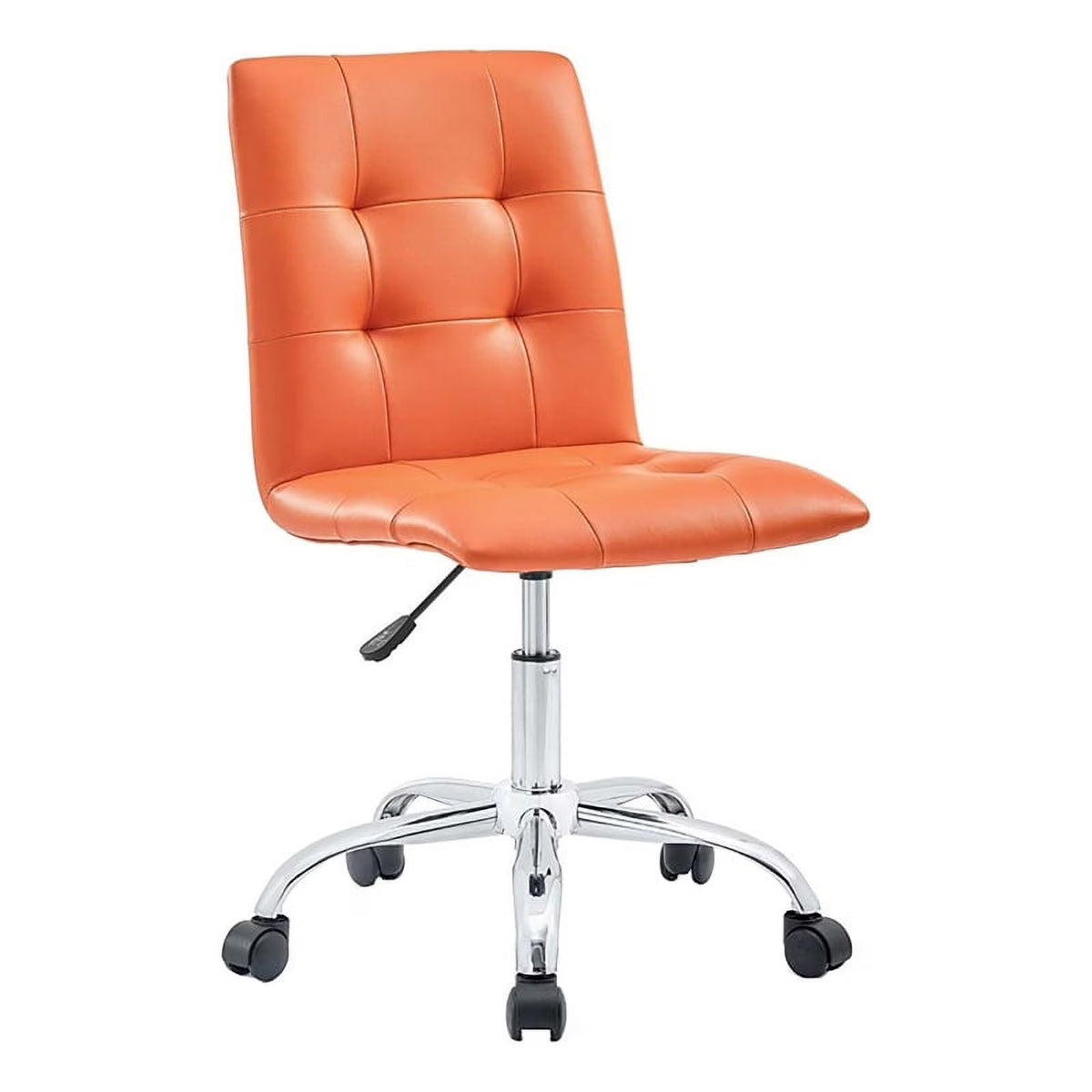 Orange Faux Leather Swivel Office Chair K78507