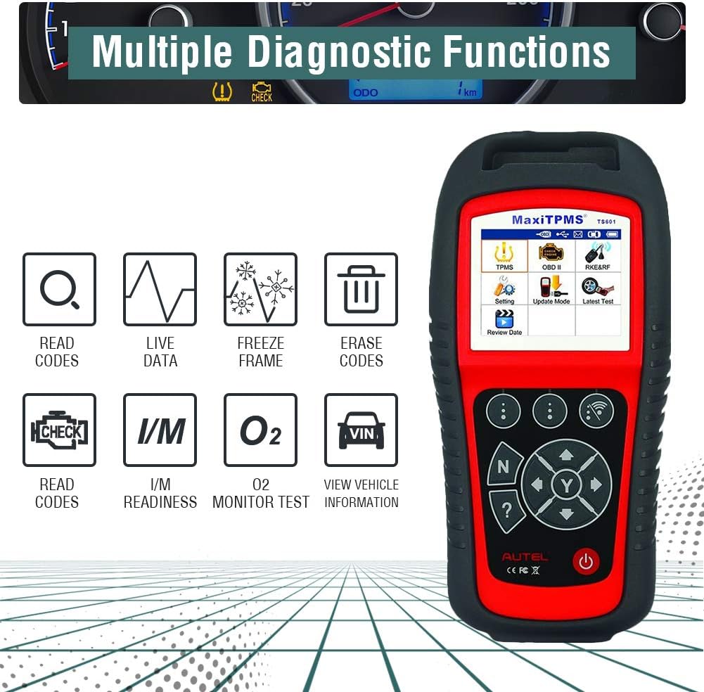 Wirelessly Sensor TPMS Reprogramming Activation Relearn Tool with OBDII Code Reader Function O600